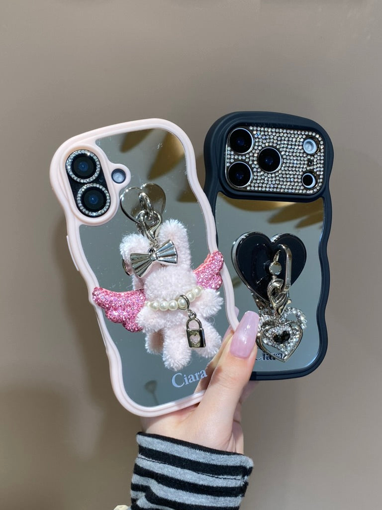 ウェーブフレームロゴミラーケース