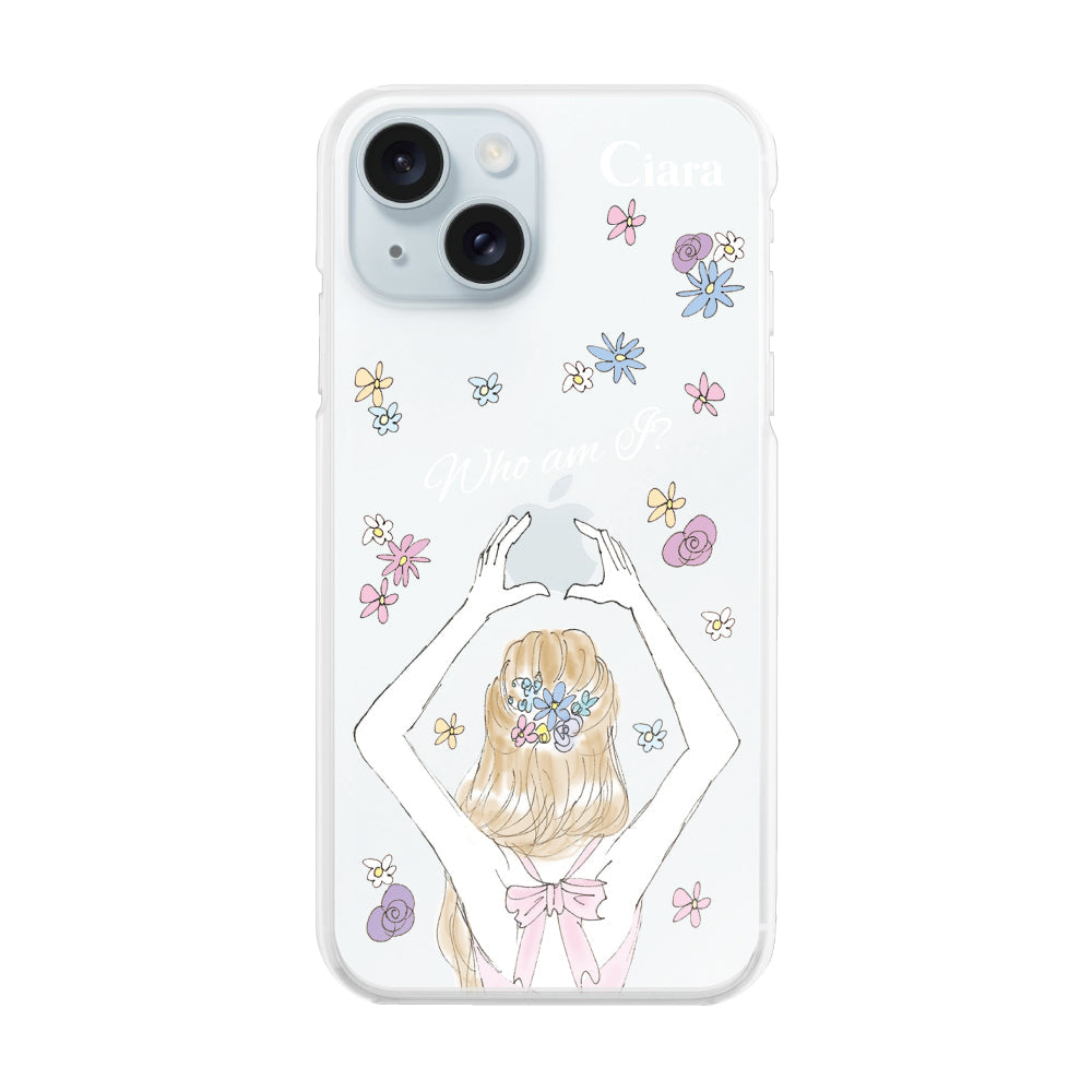 iPhone15Plus ハイブリッド クリアケース バックショット ピンク