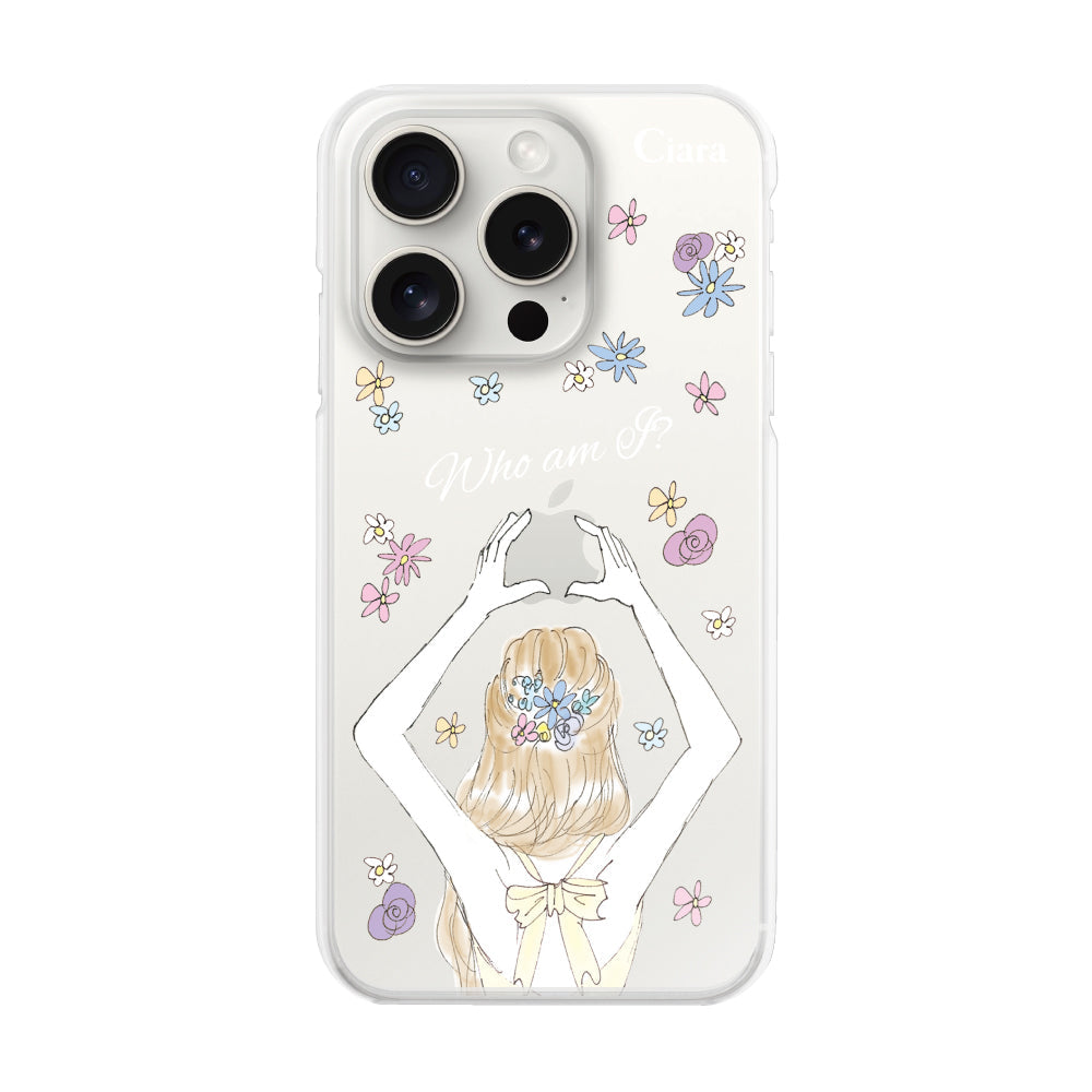 iPhone15ProMax ハイブリッド クリアケース バックショット イエロー