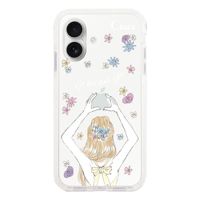 iPhoneケース クッションバンパー 耐衝撃クリアケース バックショット