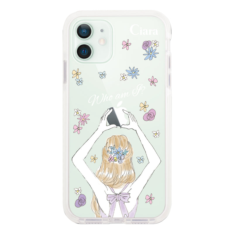 iPhoneケース クッションバンパー 耐衝撃クリアケース バックショット
