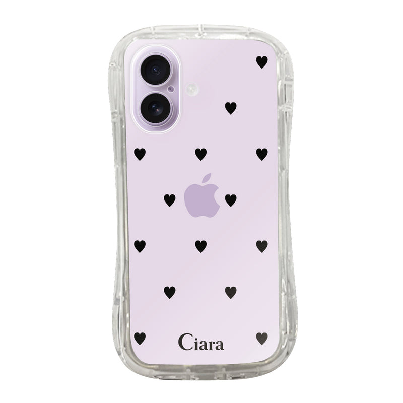 iPhoneケース TPUグリップ クリアケース スウィートハート