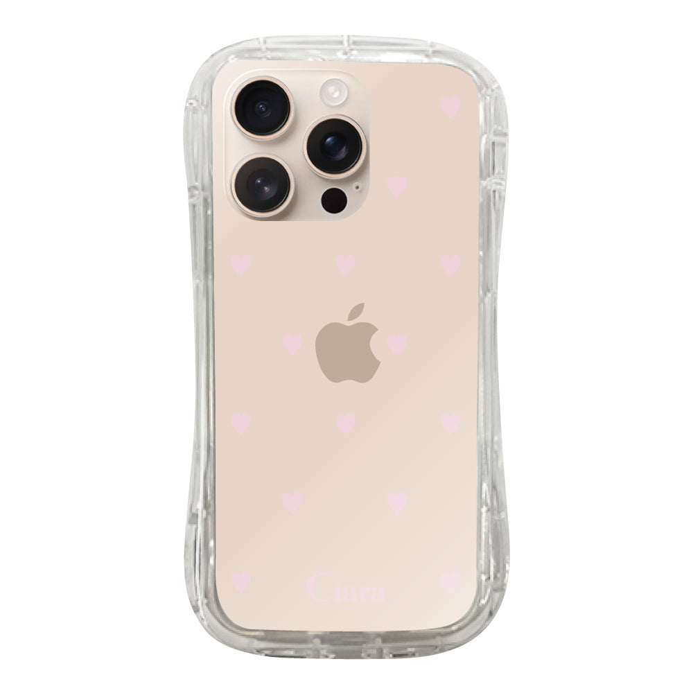 iPhoneケース TPUグリップ クリアケース スウィートハート