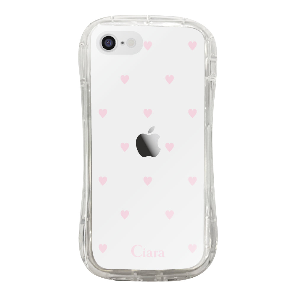 iPhoneケース TPUグリップ クリアケース スウィートハート