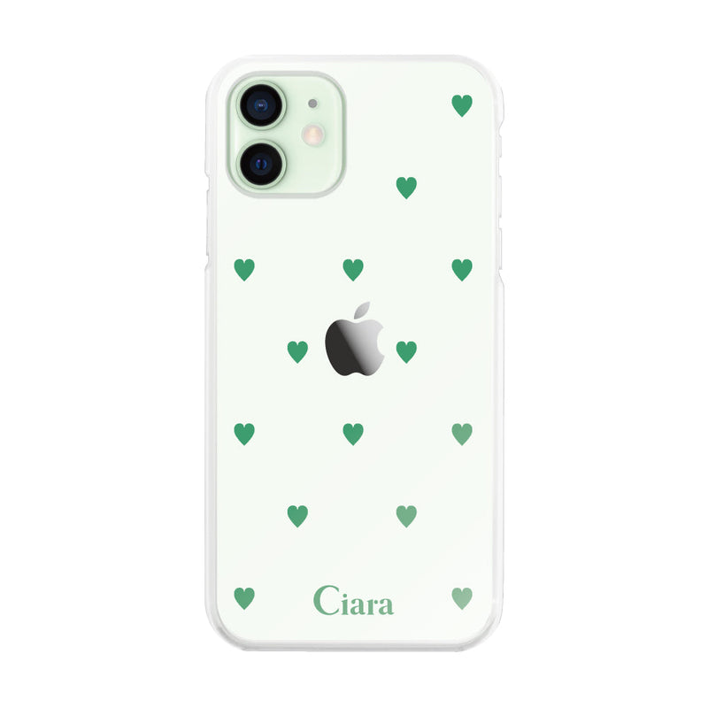 iPhoneケース ハイブリッド クリアケース カラーハート
