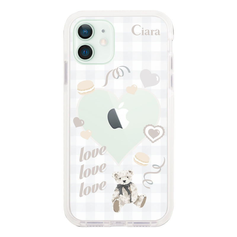 iPhoneケース クッションバンパー 耐衝撃クリアケース マイスウィーティー