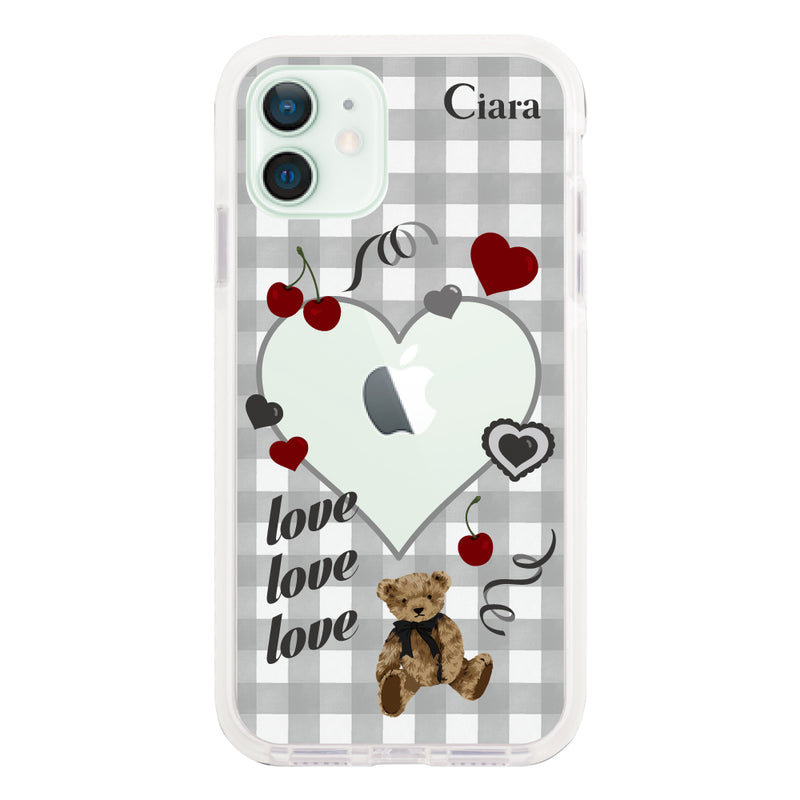 iPhoneケース クッションバンパー 耐衝撃クリアケース マイスウィーティー