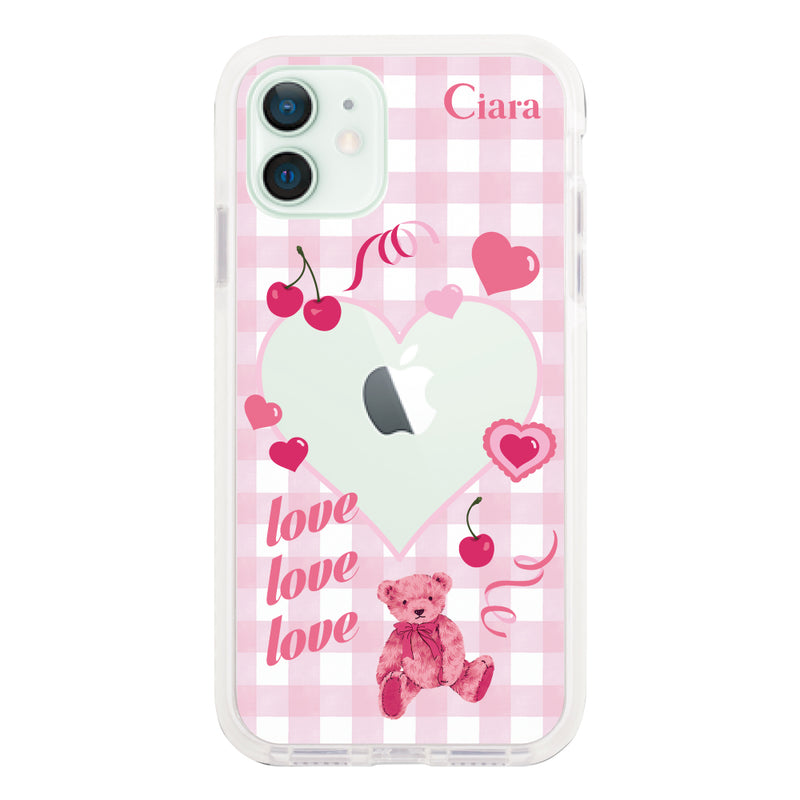 iPhoneケース クッションバンパー 耐衝撃クリアケース マイスウィーティー