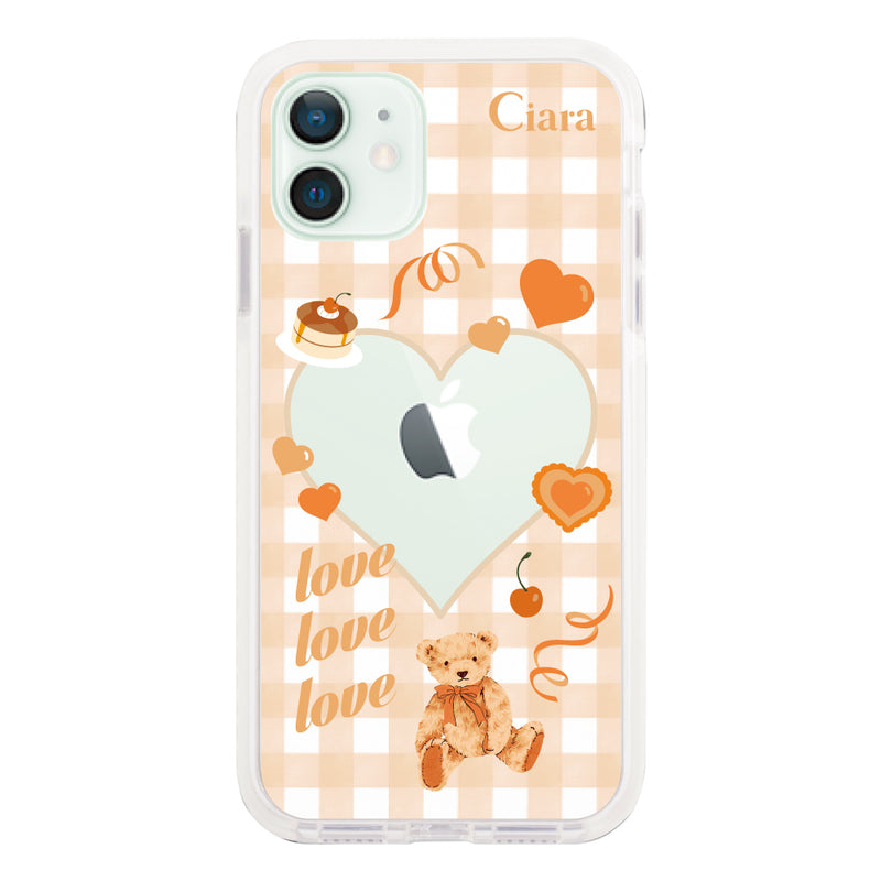 iPhoneケース クッションバンパー 耐衝撃クリアケース マイスウィーティー