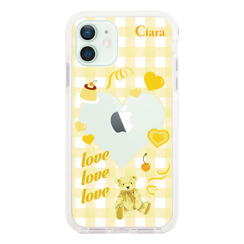 iPhoneケース クッションバンパー 耐衝撃クリアケース マイスウィーティー