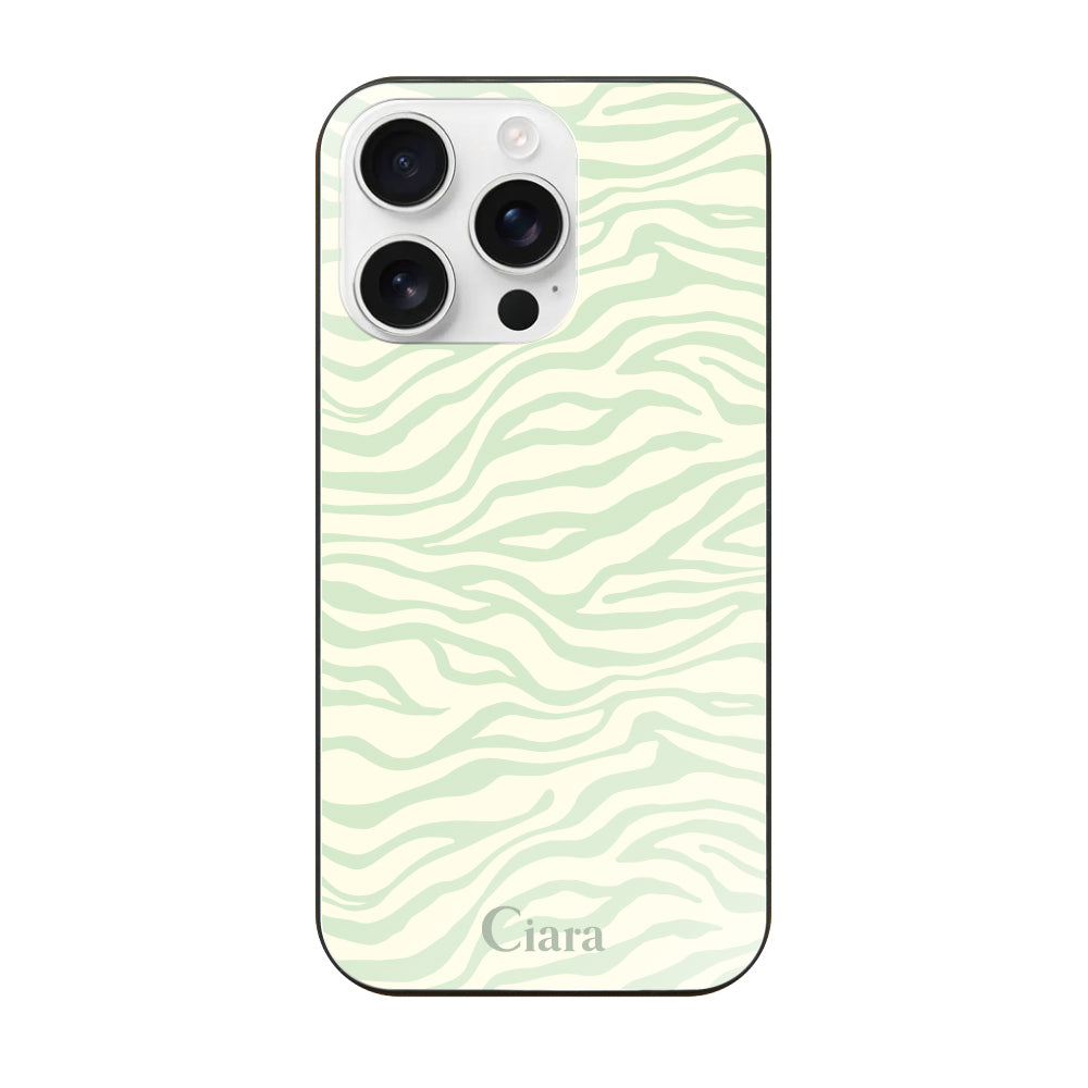 iPhone16ProMax ガラス 強化ガラスケース タイガー グリーン