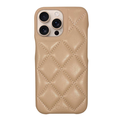 iPhoneケース キルティングPU レザーケース ロゴ