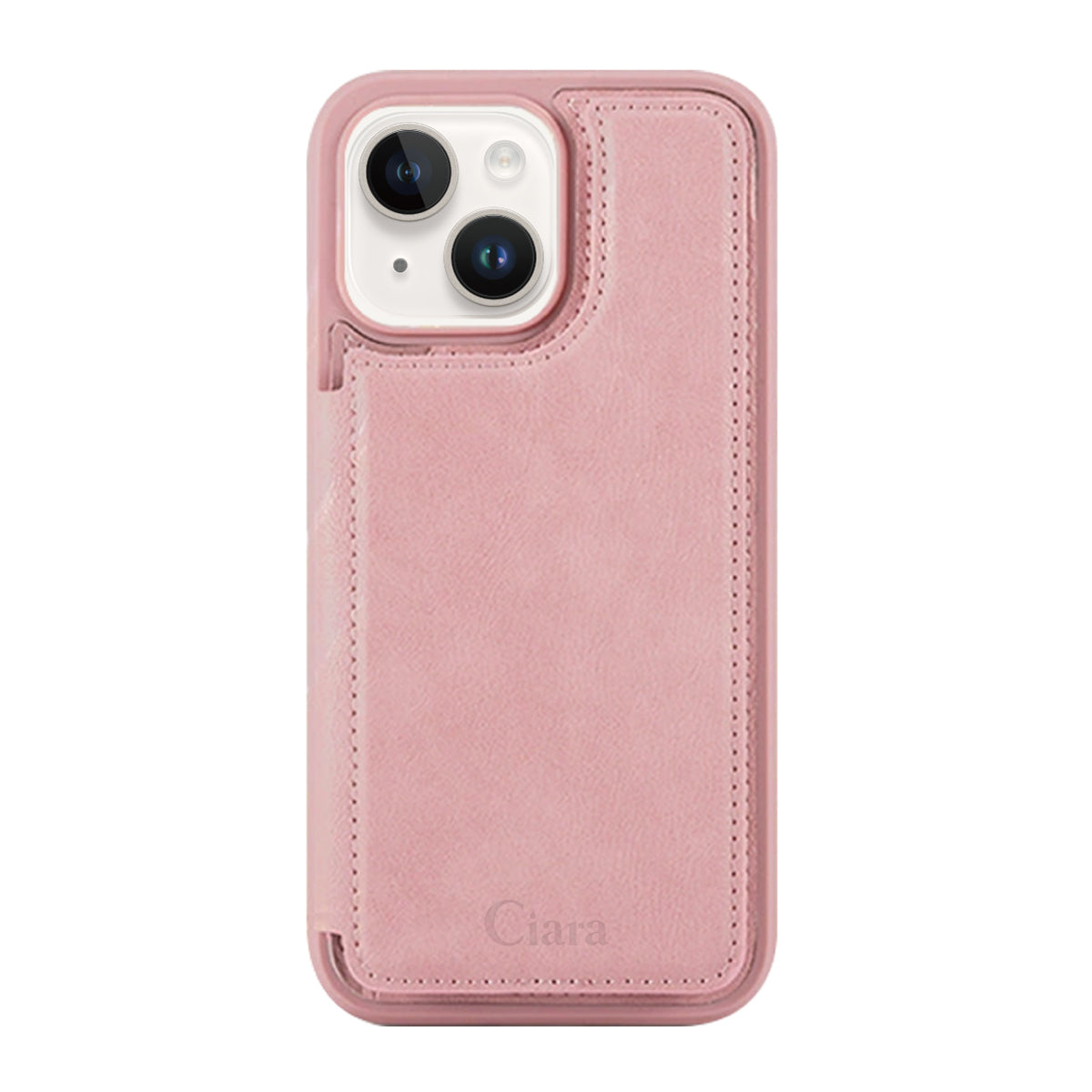 iPhoneケース カード収納付きバックフリップ手帳型ケース ロゴ