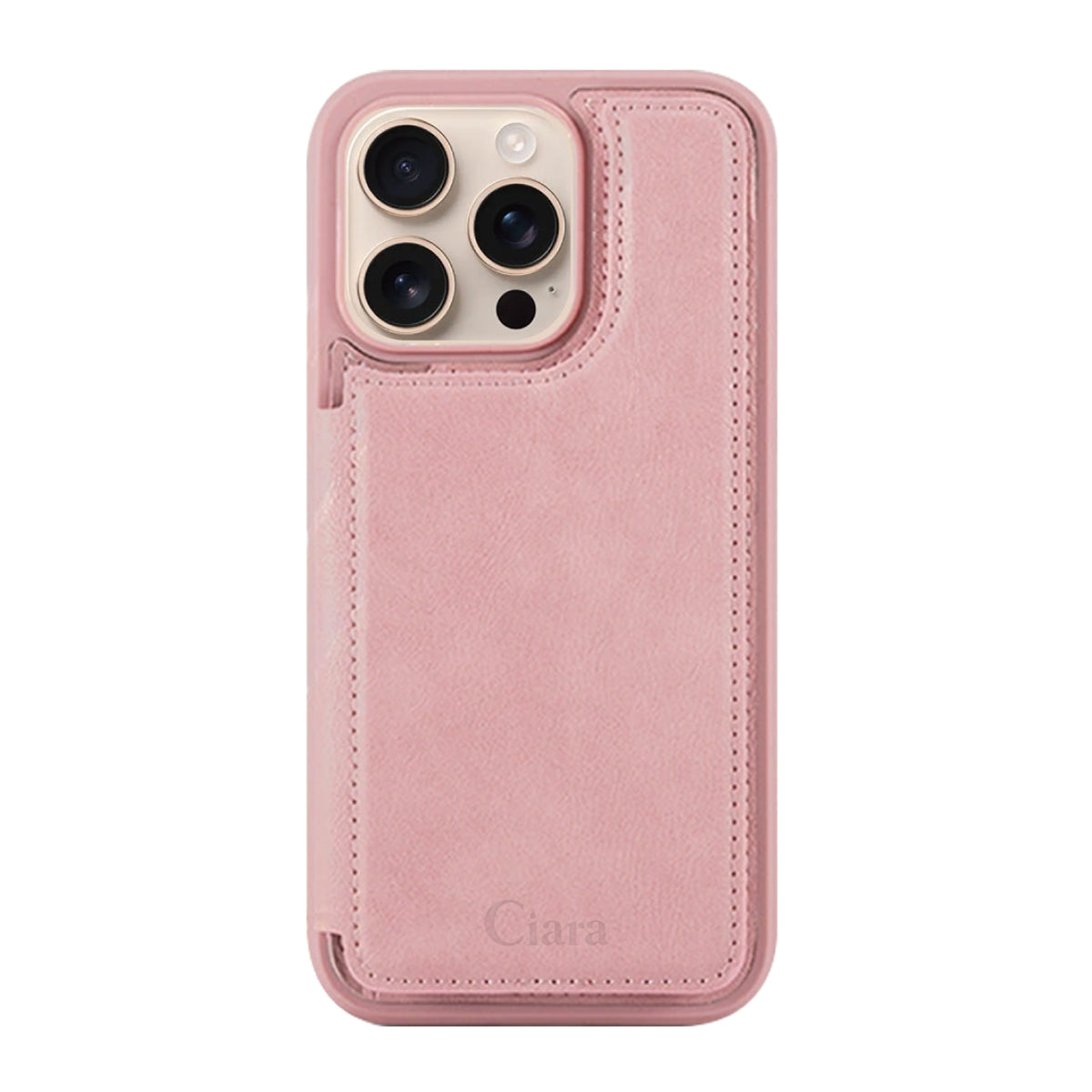 iPhoneケース カード収納付きバックフリップ手帳型ケース ロゴ