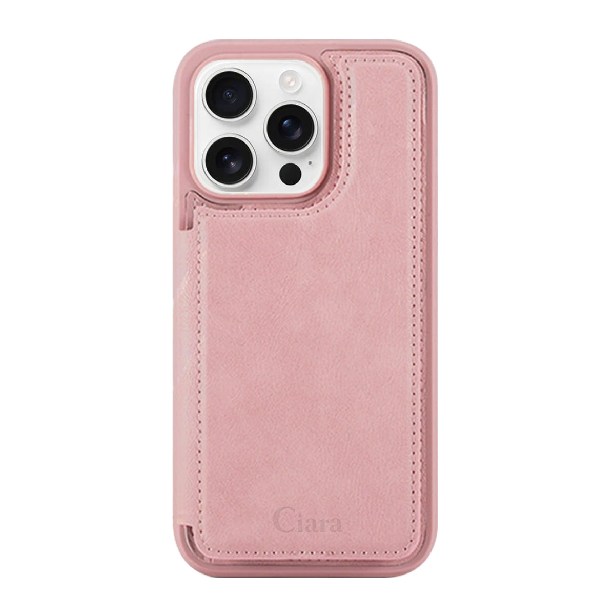 iPhoneケース カード収納付きバックフリップ手帳型ケース ロゴ
