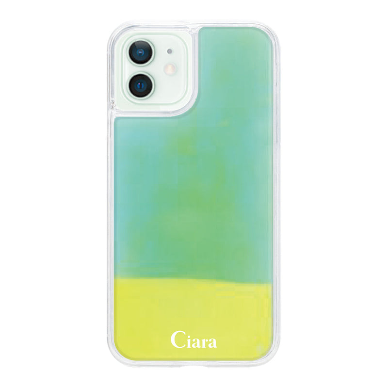 iPhoneケース ネオンサンド オイルケース ロゴ