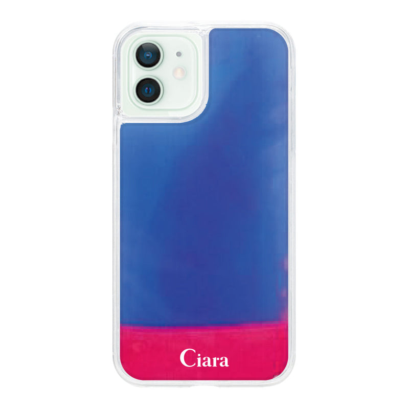 iPhoneケース ネオンサンド オイルケース ロゴ