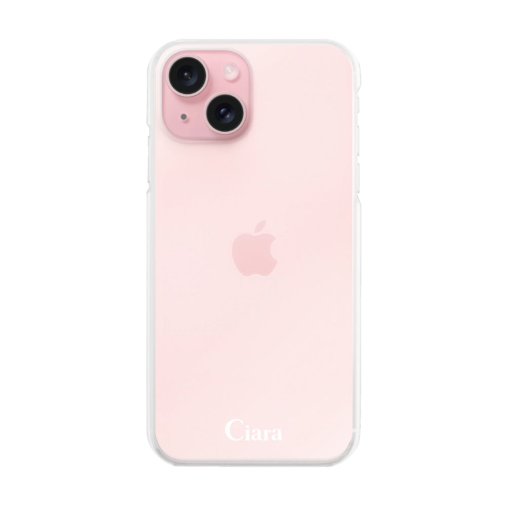 iPhone15 ハイブリッド クリアケース ロゴ クリア