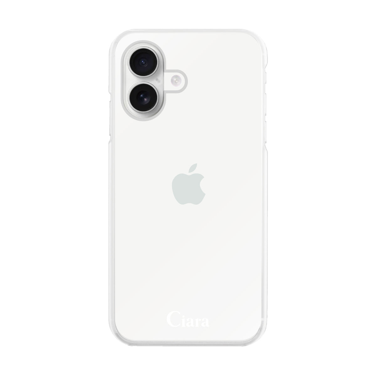 iPhone16 ハイブリッド クリアケース ロゴ クリア