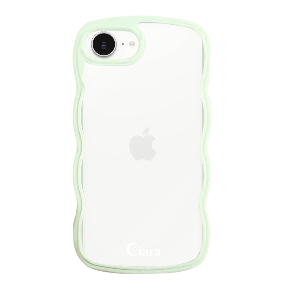 iPhoneケース ウェーブフレーム クリアケース ロゴ