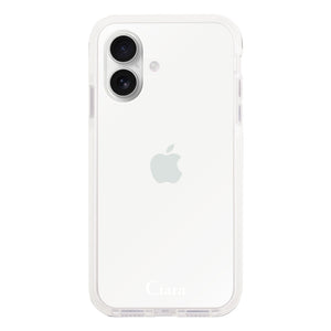 iPhoneケース クッションバンパー 耐衝撃クリアケース ロゴ