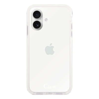 iPhoneケース クッションバンパー 耐衝撃クリアケース ロゴ
