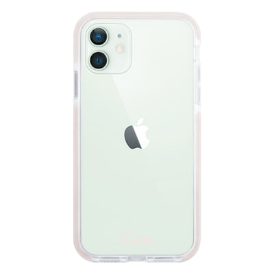 iPhoneケース クッションバンパー 耐衝撃クリアケース ロゴ