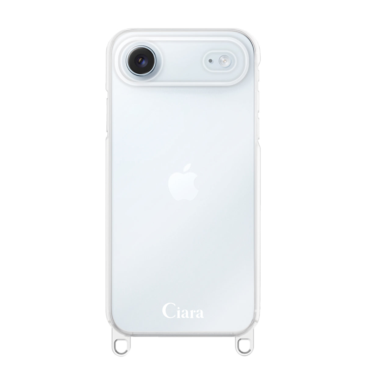 iPhoneAir ストラップクリアケース ロゴ クリア