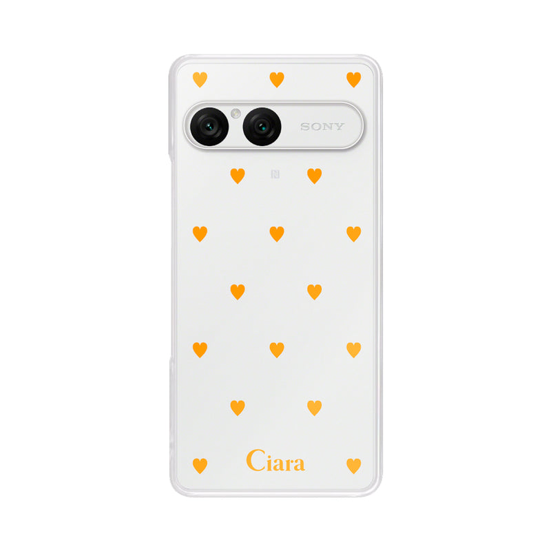 Xperiaケース クリアケース カラーハート
