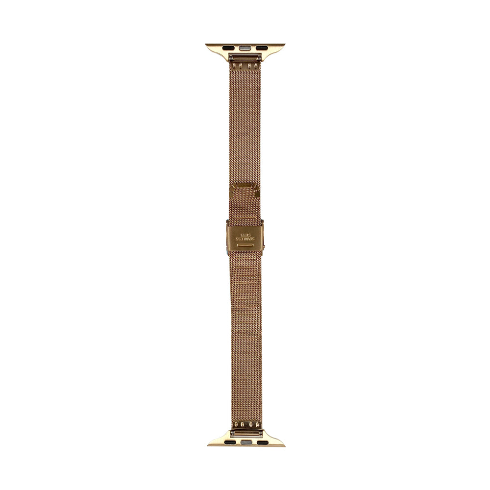 42mm/44mm/45mm/49mm ステンレススリムアップルウォッチバンド ローズゴールド