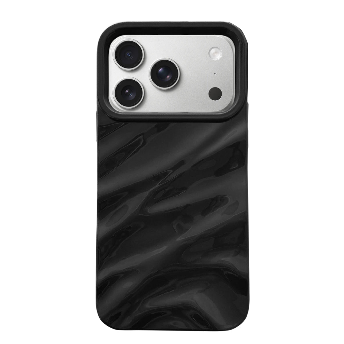 iPhone17Pro ウェーブフォーム TPUケース プティ ブラック