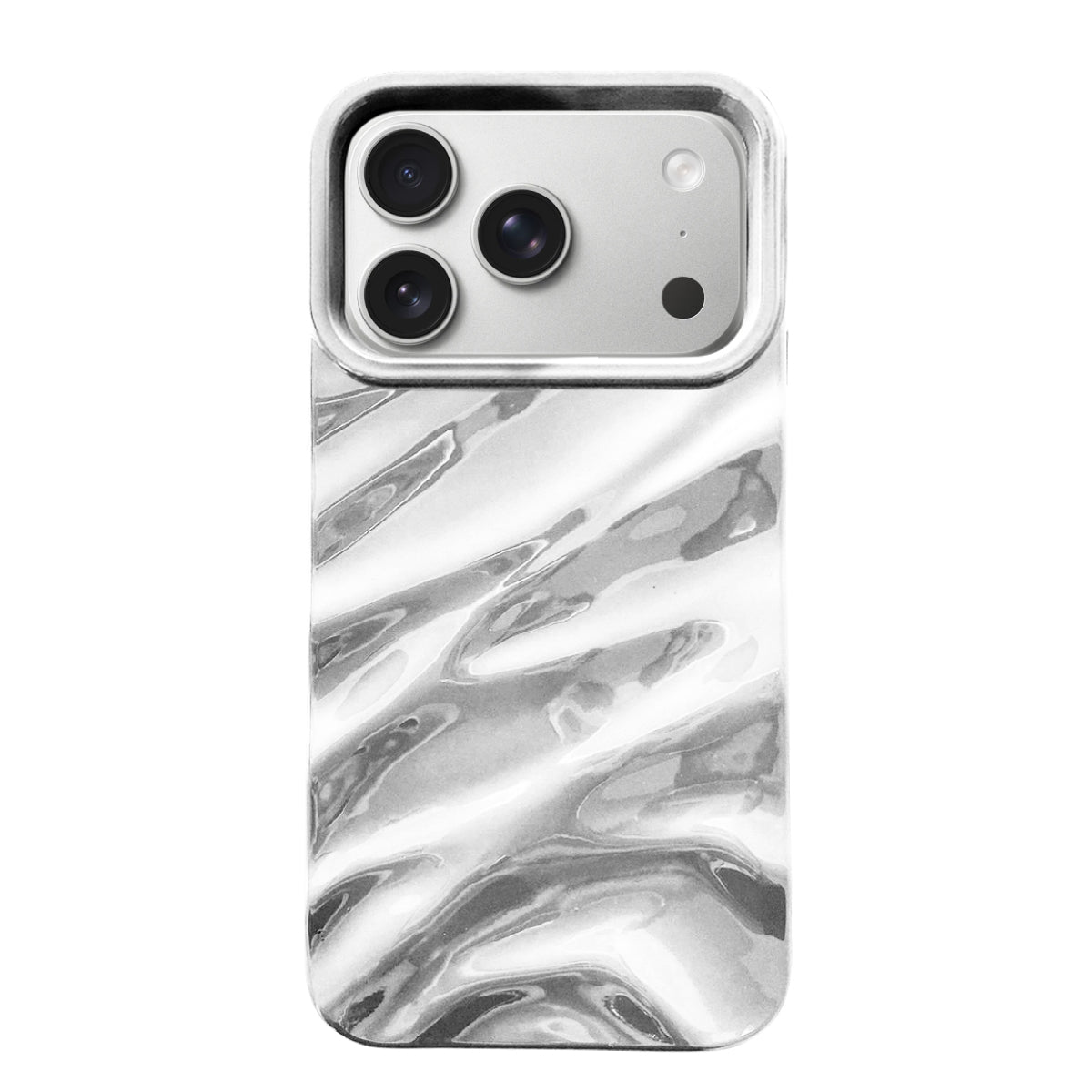 iPhone17Pro ウェーブフォーム TPUケース プティ シルバー