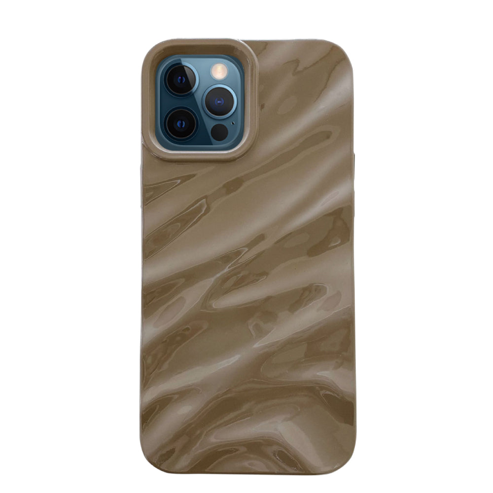iPhone12ProMax ウェーブフォーム TPUケース プティ ベージュ
