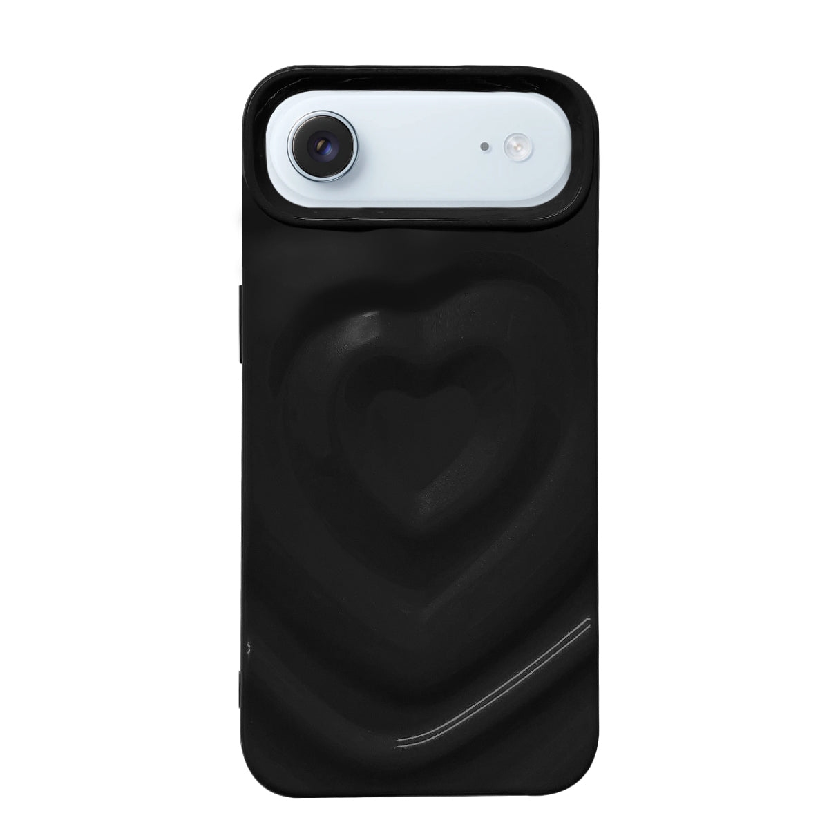 iPhoneAir ハートウェーブフォーム TPUケース プティ ブラック