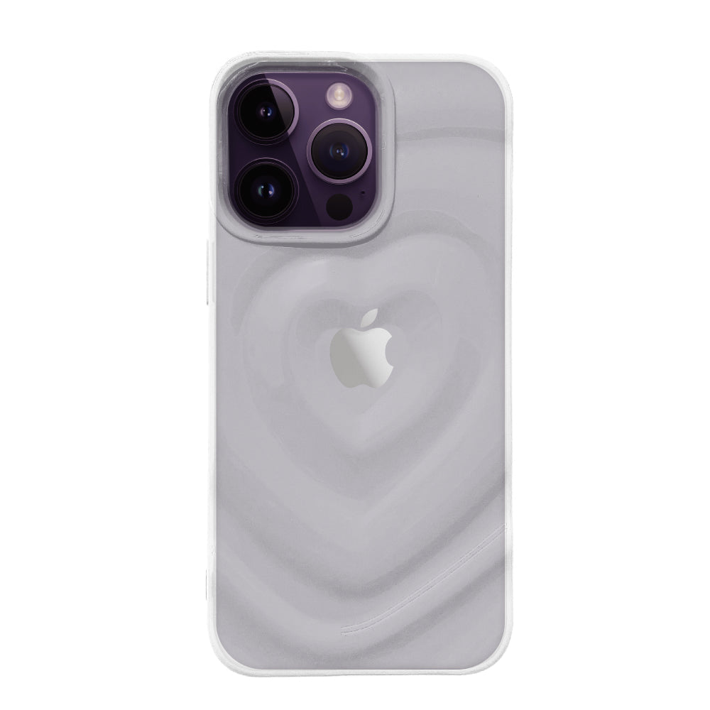 iPhone14ProMax ハートウェーブフォーム TPUクリアケース プティ クリア