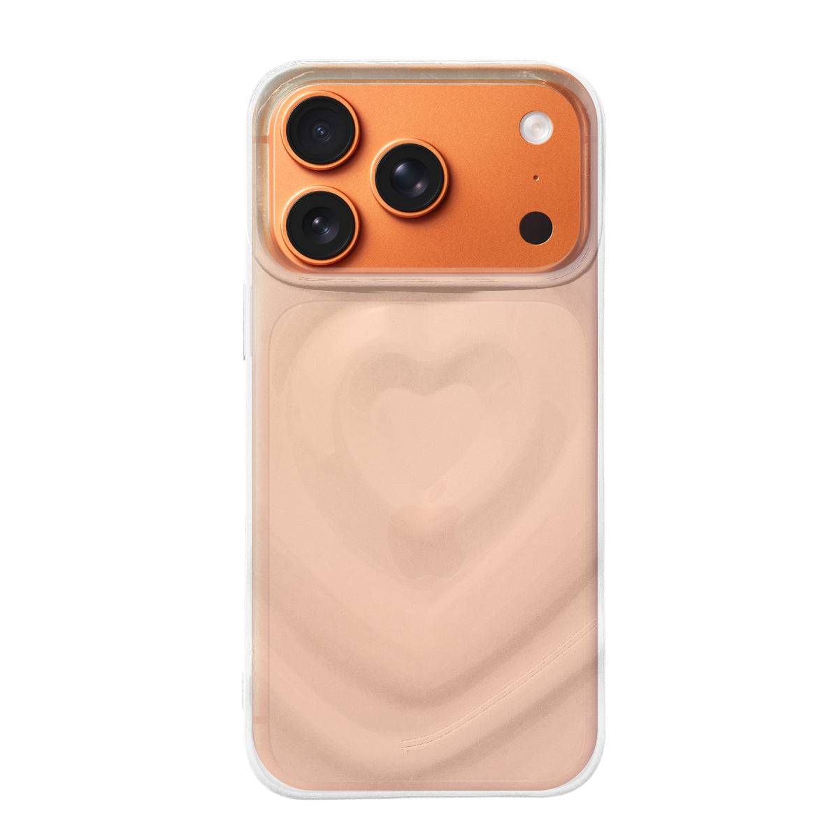iPhone17ProMax ハートウェーブフォーム TPUクリアケース プティ クリア