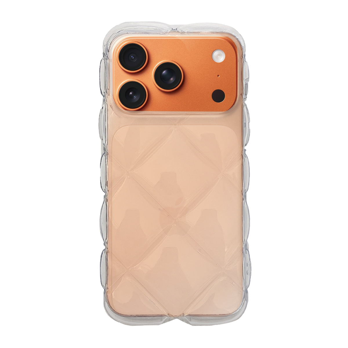 iPhone17ProMax キルティングクリア TPUクリアケース プティ クリア