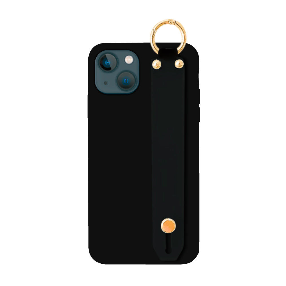iPhone13miniケース バンドTPU プティ ブラック