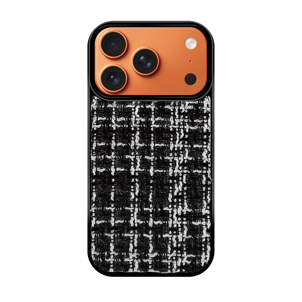 iPhone17ProMax ツイード TPU プティ ブラック