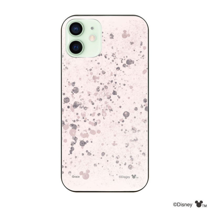 iPhoneケース ガラス 強化ガラスケース <ミッキーマウス(インクドット柄)>