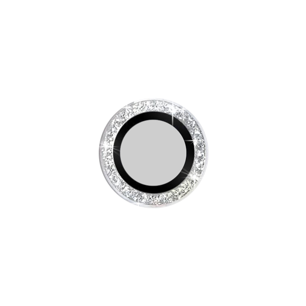 iPhoneAir スマホアクセサリー カメラカバー ラメカメラレンズガラスカバー シルバー