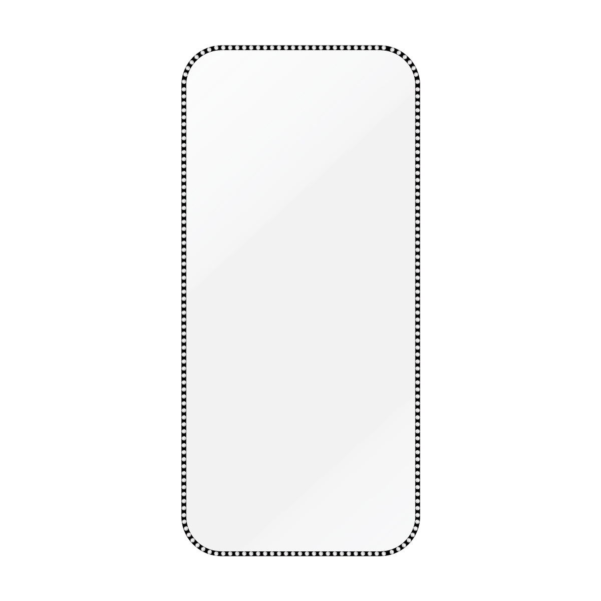 iPhone17Pro スマホアクセサリー フィルム ラインストーンフレームガラスフィルム クリア