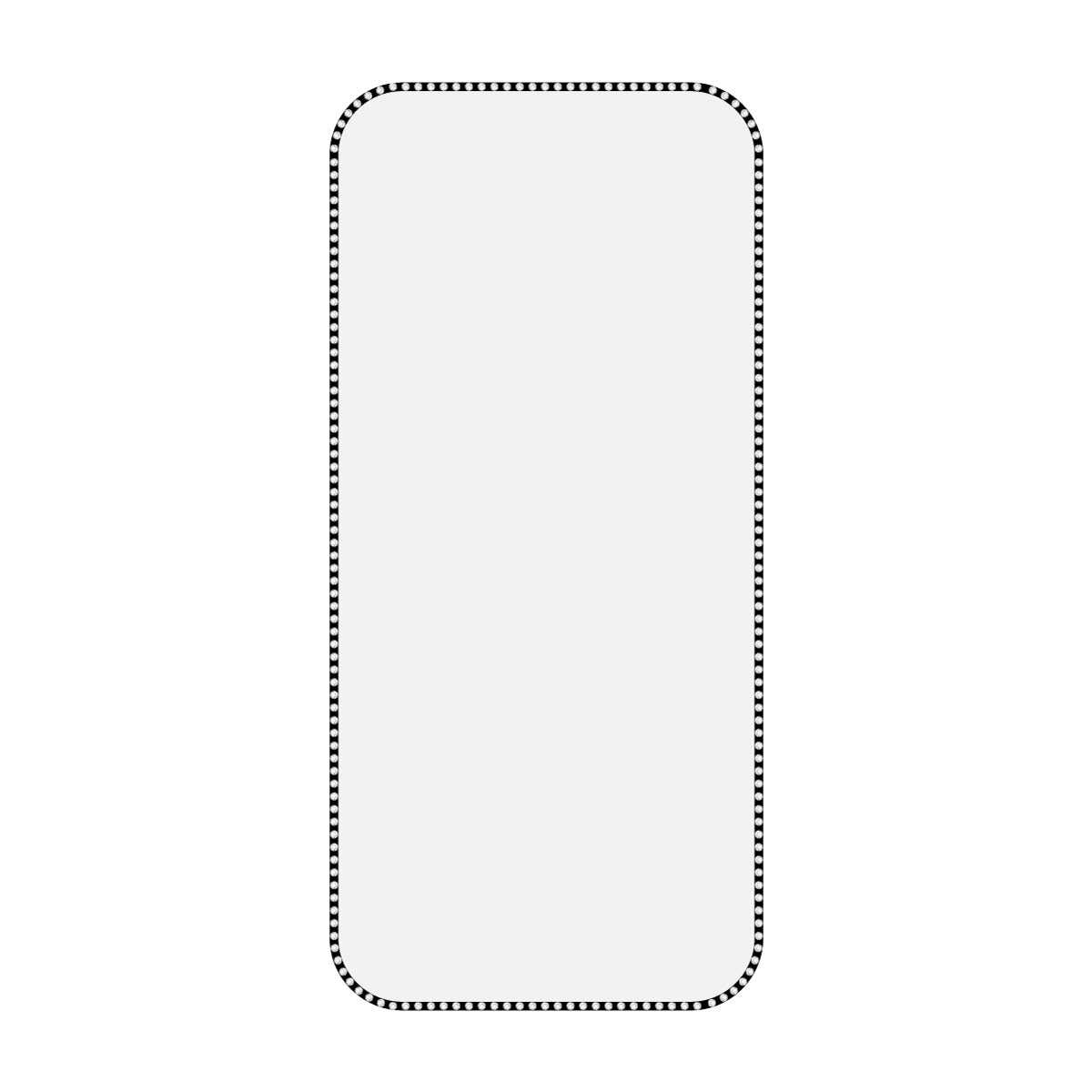 iPhone17Pro スマホアクセサリー フィルム ラインストーンフレームツヤ消しガラスフィルム クリア