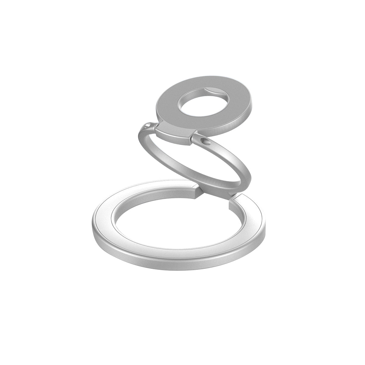 Free MagSafeアクセサリー マグセーフ 両面マグセーフスマホリングホルダー シルバー