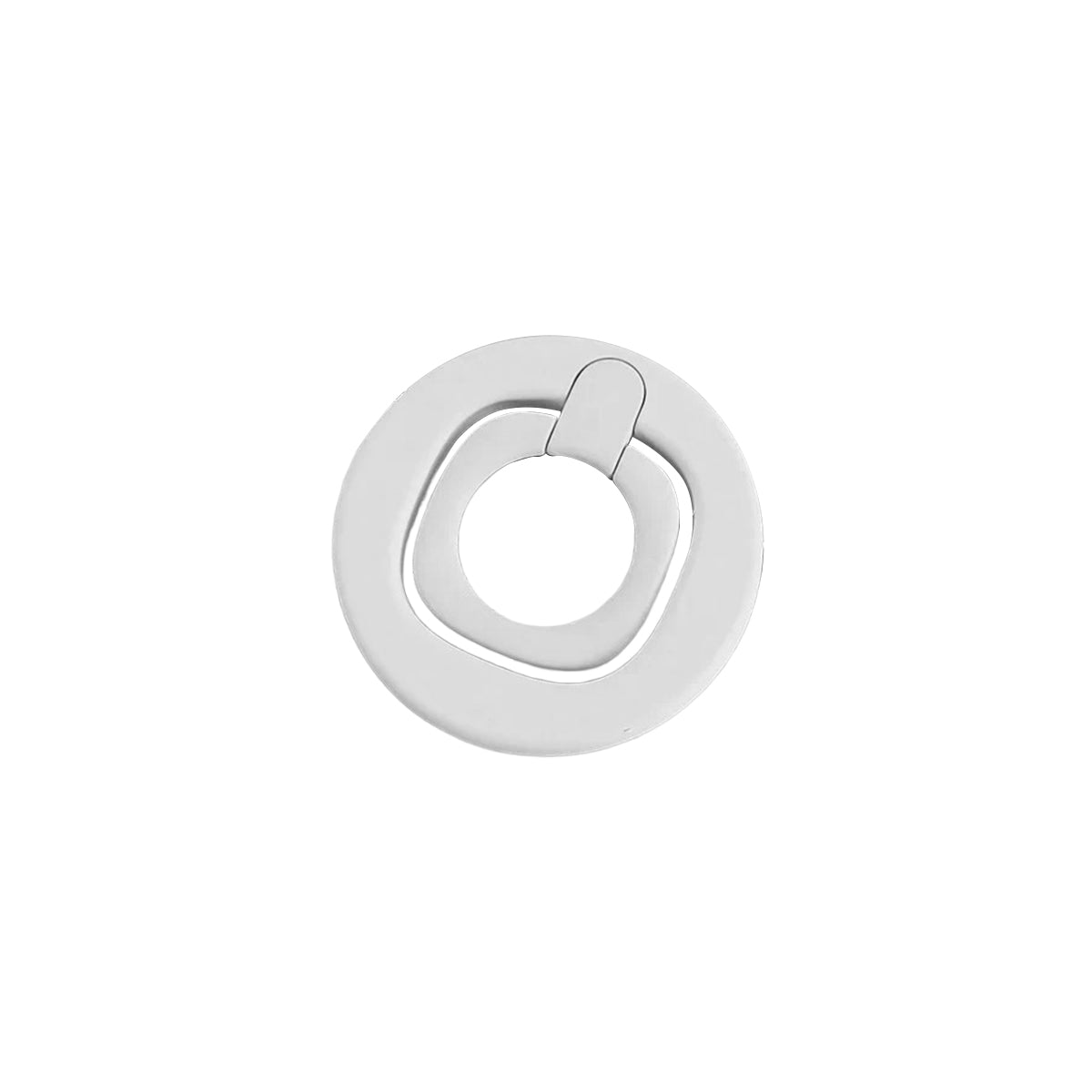 Free MagSafeアクセサリー マグセーフ カラースクエアマグセーフスマホリングスタンド ホワイト