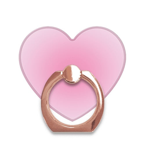 スマホリング ハート チークラベンダー RoseGold