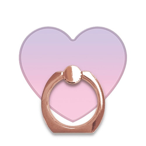 スマホリング ハート ラベンダーピンク RoseGold