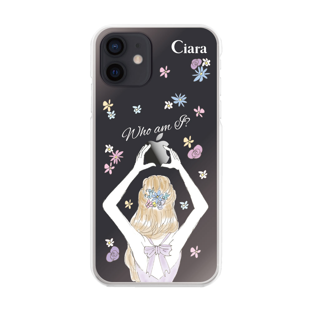 iPhoneXR ハイブリッド クリアケース バックショット パープル