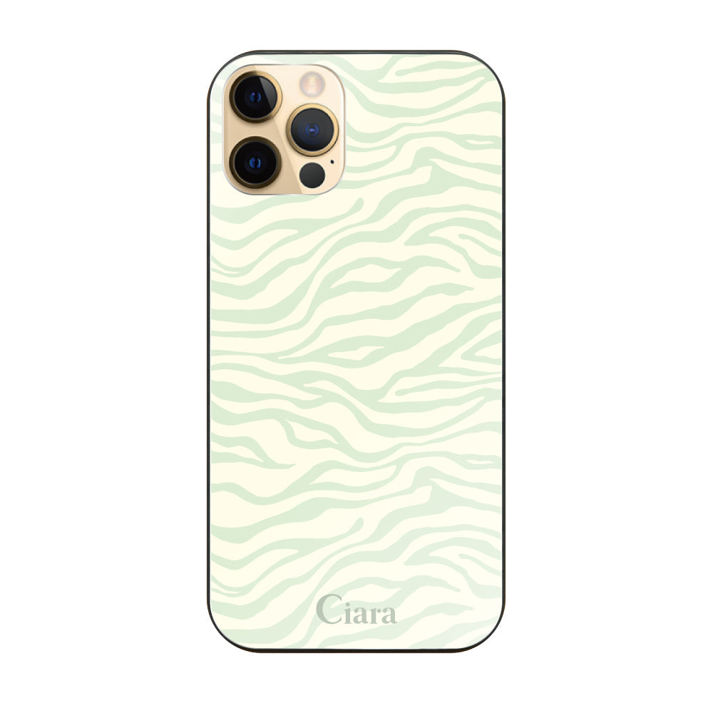 iPhone11Pro ガラス 強化ガラスケース タイガー グリーン