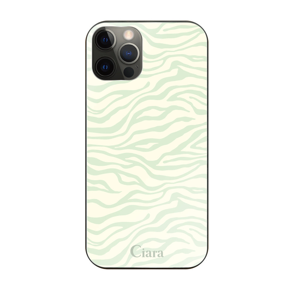 iPhoneX/XS ガラス 強化ガラスケース タイガー グリーン